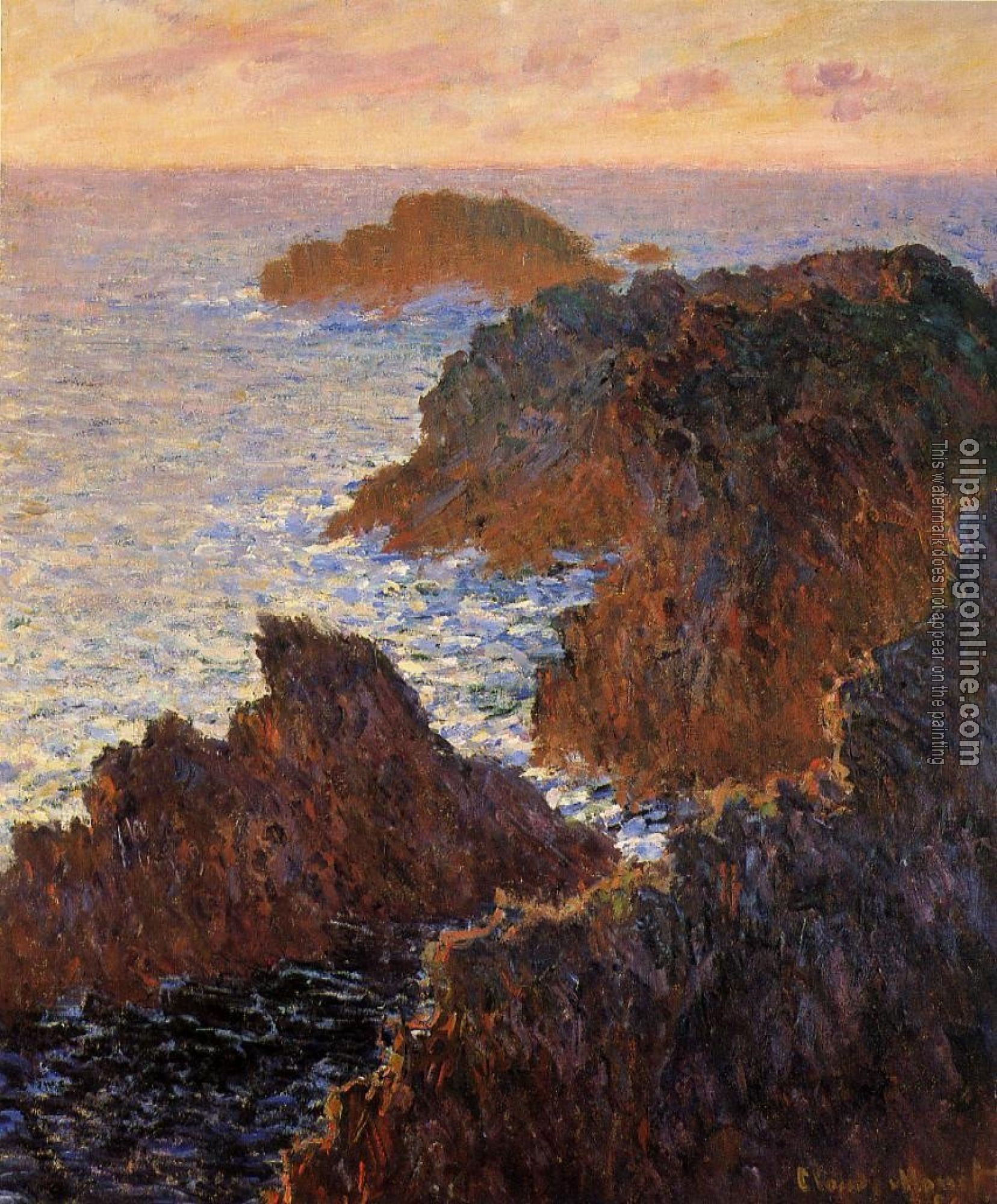 Monet, Claude Oscar - Rocks at Belle-Ile, Port-Domois